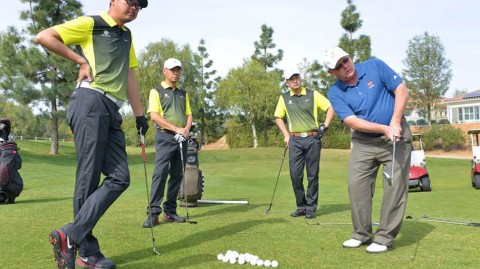 果岭艺术短杆教学现场纪实