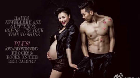 猴年孕味：同曦队长冯欣爱妻肚皮画猴，甜蜜写真尽显江南风情