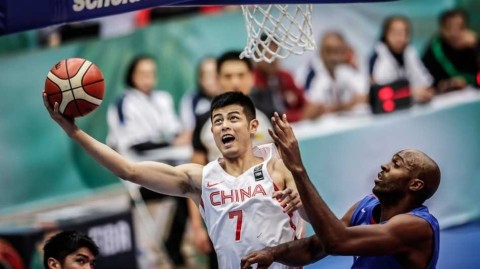 男篮亚洲挑战赛激战德黑兰 胡金秋制霸内线率队险胜中华台北