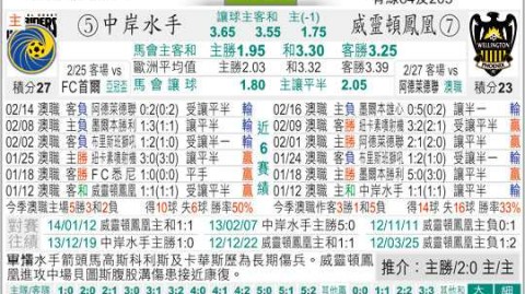 中部海岸vs惠灵顿比分预测：赛季收官战，谁能在无欲无求的对决中找回尊严？
