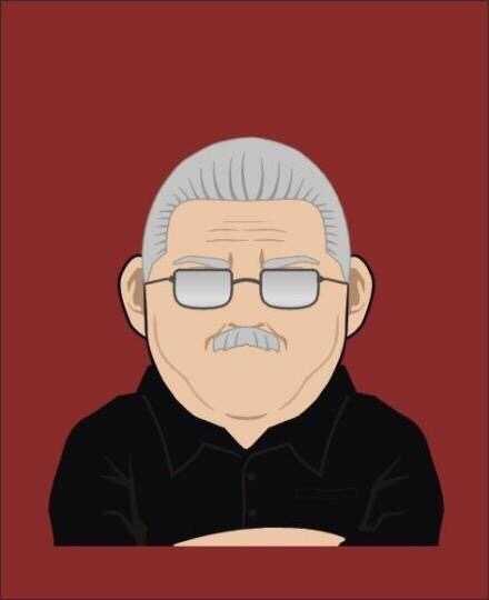 赤木刚宪Q版头像，标志性的“大猩猩”面孔变得圆润呆萌，但眼神中的坚毅和对胜利的渴望丝毫未减，给人一种反差强烈的安心感。