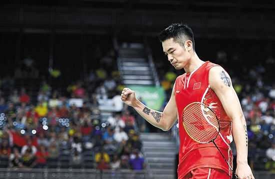2017年世锦赛男单半决赛：林丹2-0横扫孙完虎第7次晋级决赛